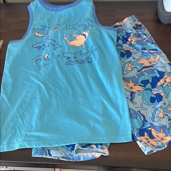 Cat & Jack Blue and Orange Pajama Set for Cozy Nights - Picture 1 of 5